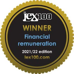 Lex 100 - Winner: Financial remuneration