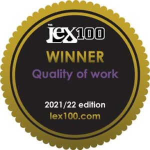 Lex 100 Winner: Quality of work